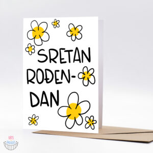 Ilustrirana-čestitka-za-rođendan-sretni-cvjetni