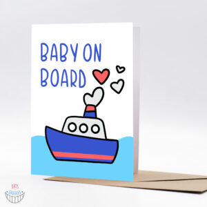 Čestitka za rođenje -  Baby on board