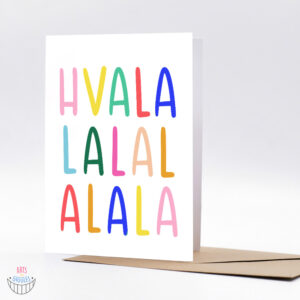 Čestika zahvale - "HVALA-LA-LA-LA"