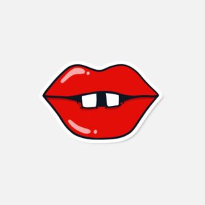 Naljepnica -  Red Lips